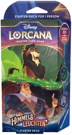 Lorcana Trading Card Game: Himmelsleuchten - Starter Deck Smaragd und Stahl (Deutsch)